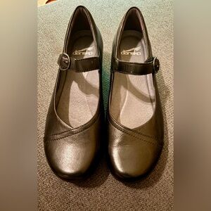 Dansko Black Fawna Mary Jane shoes